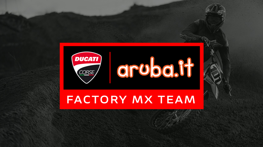 Aruba.it al fianco di Ducati per la prima storica stagione nel Campionato del mondo Motocross - MXGP